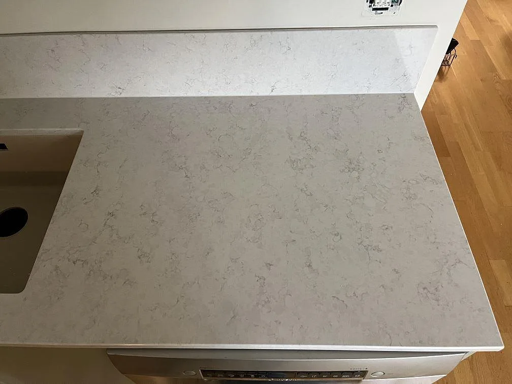 Køkkenbordplade i Silestone Snowy Ibiza, Klagshamn – billede 4