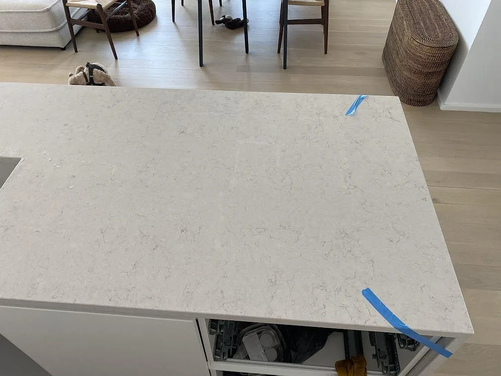 Køkkenbordplade i Silestone Snowy Ibiza, København V – billede 7