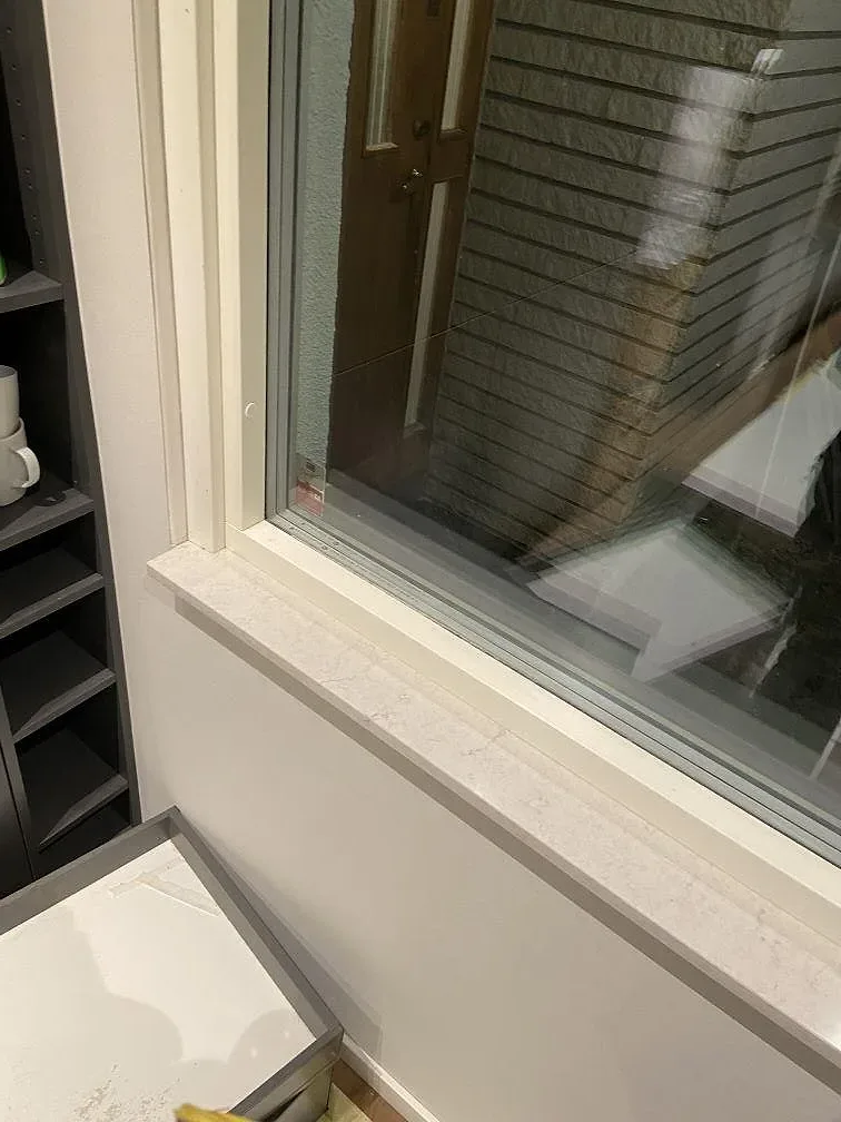 Køkkenbordplade i Silestone Snowy Ibiza, Kullavik – billede 2