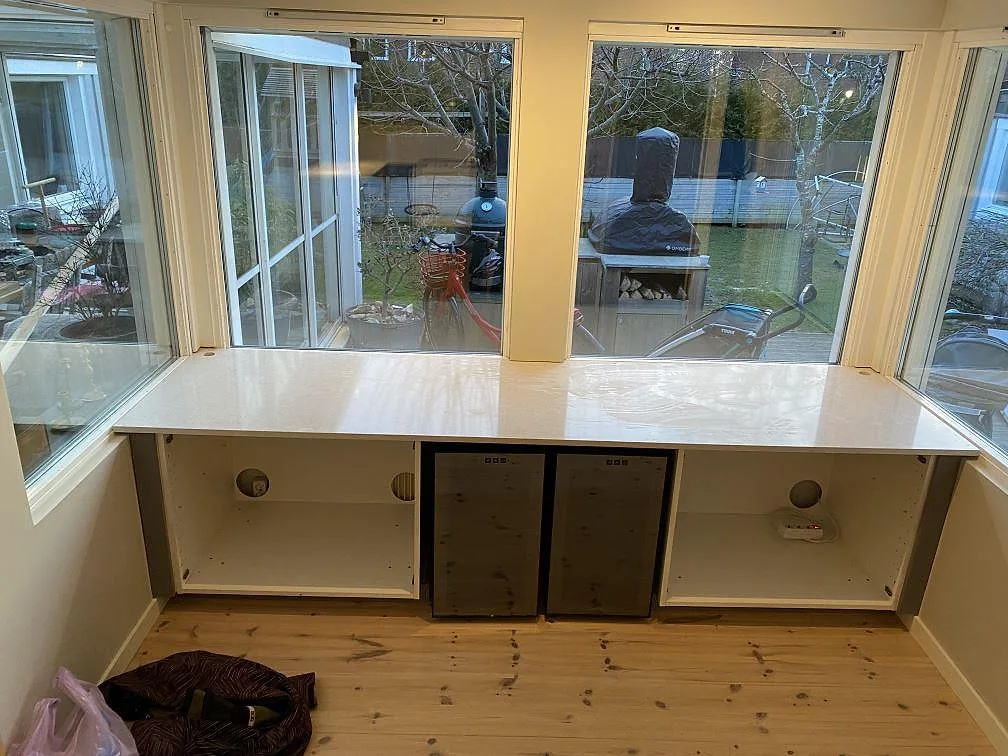 Køkkenbordplade i Silestone Snowy Ibiza, Kungsbacka – billede 2