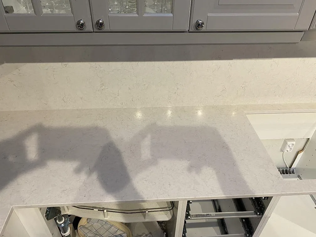 Køkkenbordplade i Silestone Snowy Ibiza, Kungsbacka – billede 5