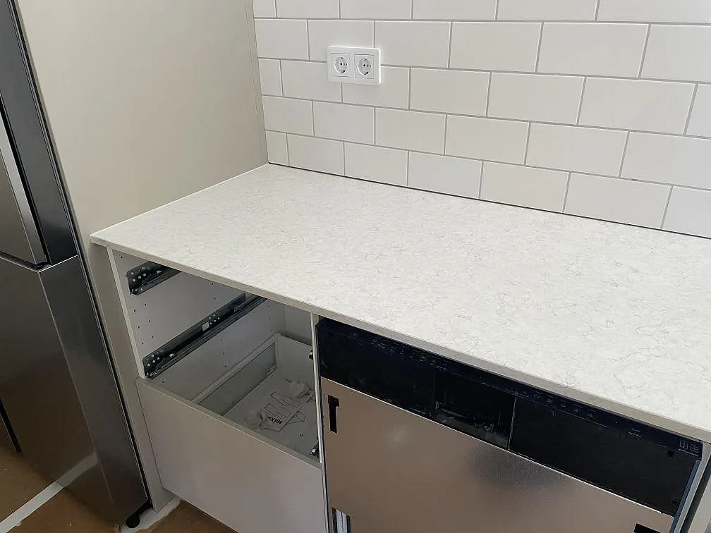Køkkenbordplade i Silestone Snowy Ibiza, Landvetter – billede 8