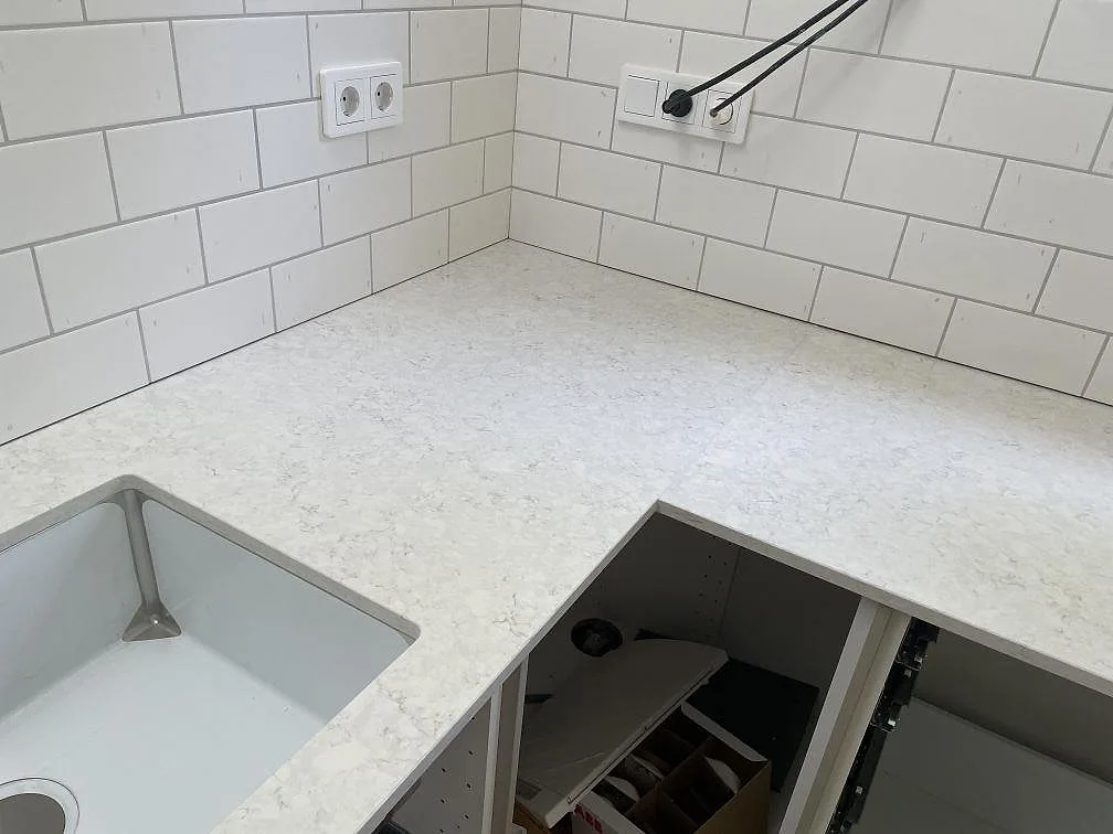Køkkenbordplade i Silestone Snowy Ibiza, Landvetter – billede 6
