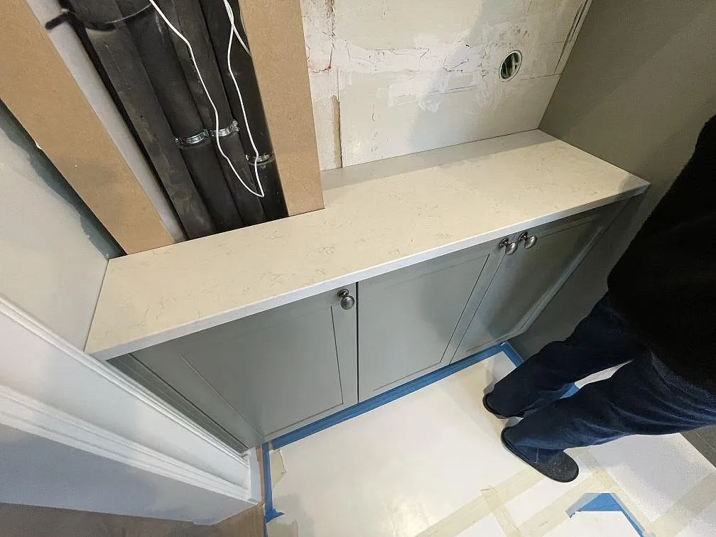 Køkkenbordplade i Silestone Snowy Ibiza, Lidingö – billede 6