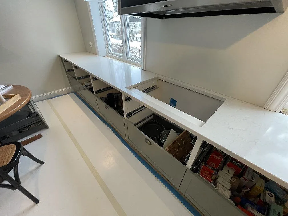 Køkkenbordplade i Silestone Snowy Ibiza, Lidingö – billede 2