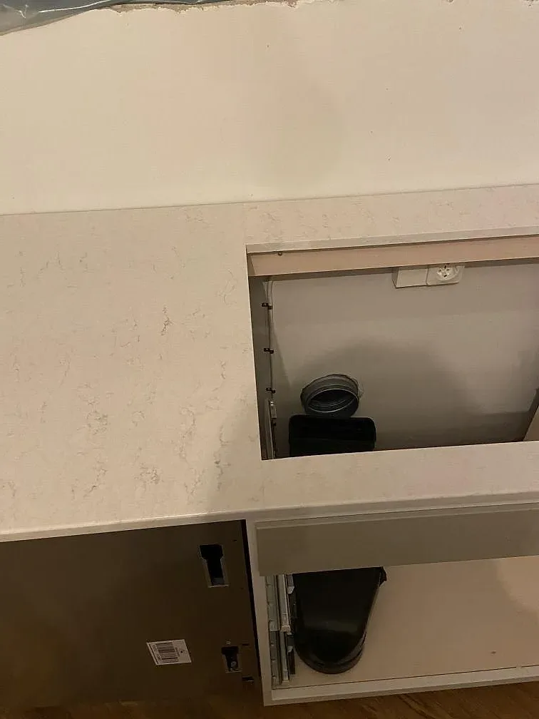 Køkkenbordplade i Silestone Snowy Ibiza, Limhamn – billede 4
