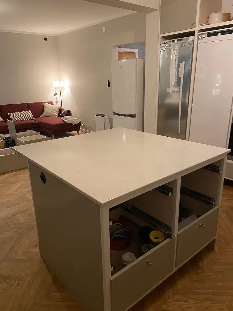 Køkkenbordplade i Silestone Snowy Ibiza, Limhamn – billede 3
