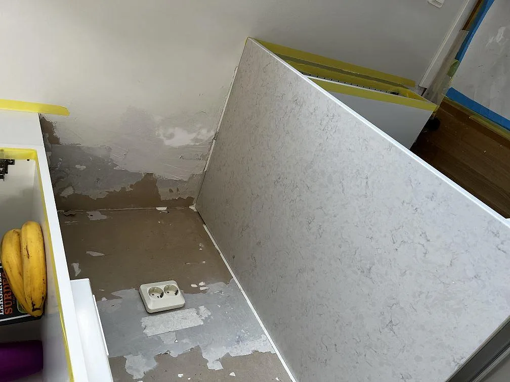 Køkkenbordplade i Silestone Snowy Ibiza, Limhamn – billede 6