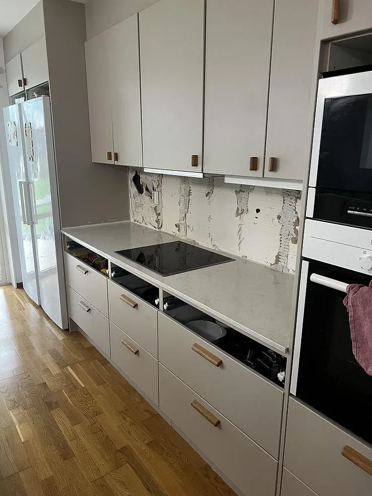 Køkkenbordplade i Silestone Snowy Ibiza, Limhamn – billede 2