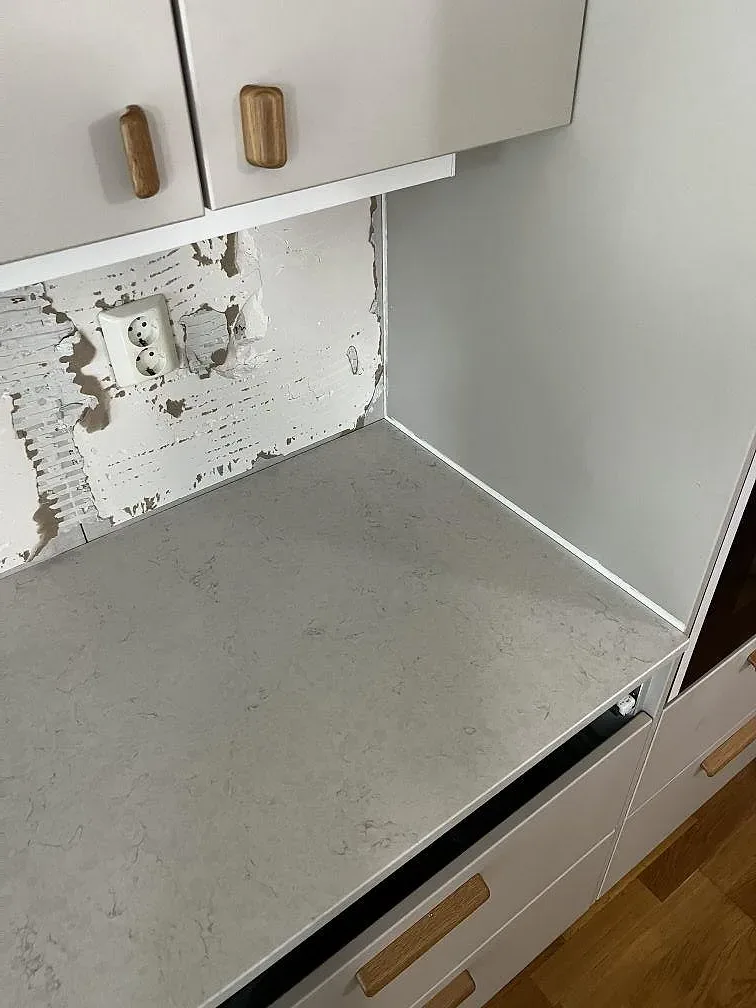 Køkkenbordplade i Silestone Snowy Ibiza, Limhamn – billede 7