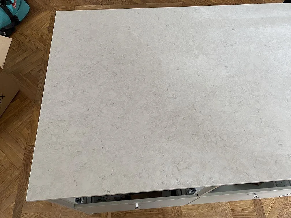 Køkkenbordplade i Silestone Snowy Ibiza, Limhamn – billede 5