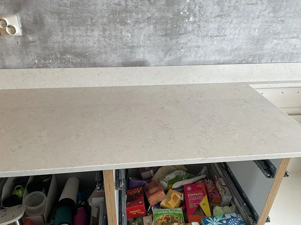 Køkkenbordplade i Silestone Snowy Ibiza, Lomma – billede 5