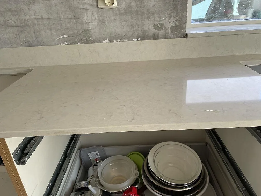 Køkkenbordplade i Silestone Snowy Ibiza, Lomma – billede 8