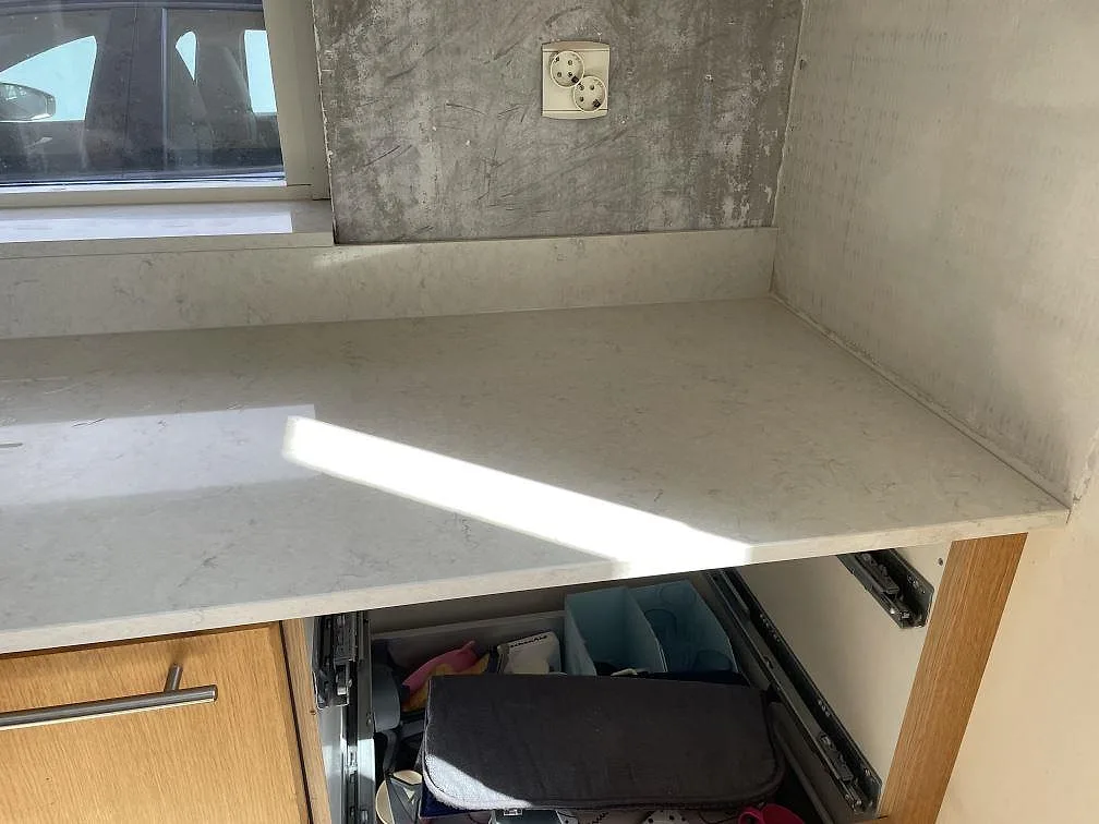 Køkkenbordplade i Silestone Snowy Ibiza, Lomma – billede 6