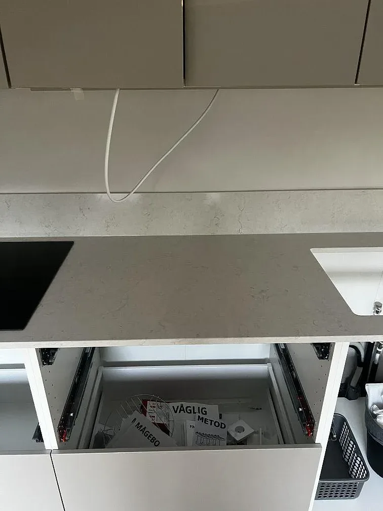 Køkkenbordplade i Silestone Snowy Ibiza, Lomma – billede 7