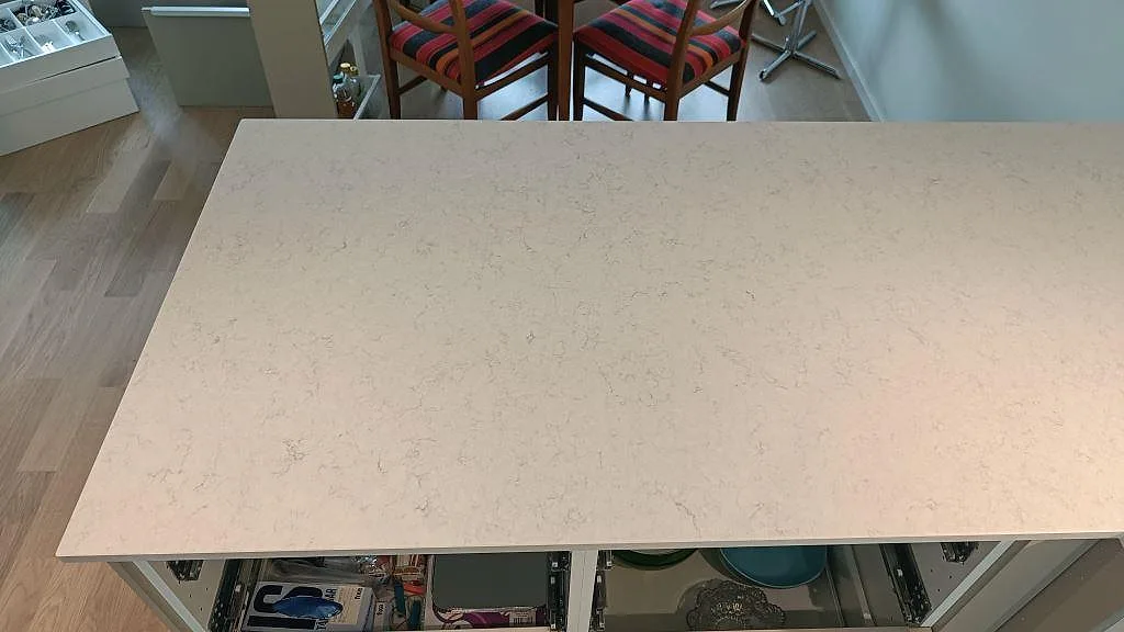 Køkkenbordplade i Silestone Snowy Ibiza, Lund – billede 7
