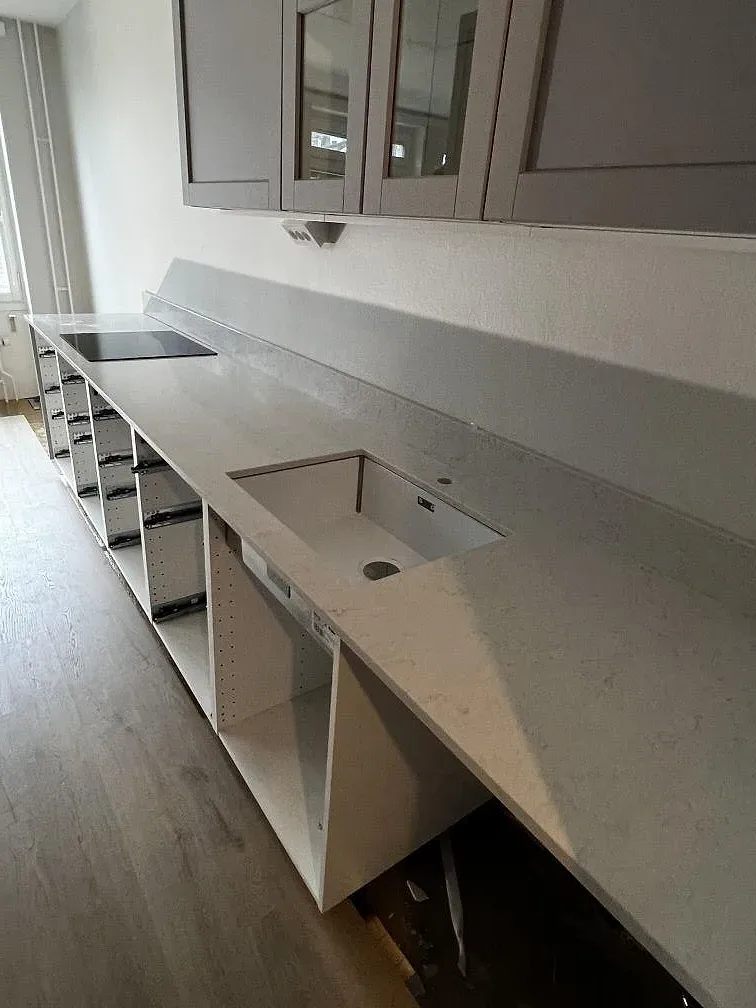 Køkkenbordplade i Silestone Snowy Ibiza, Lund – billede 5