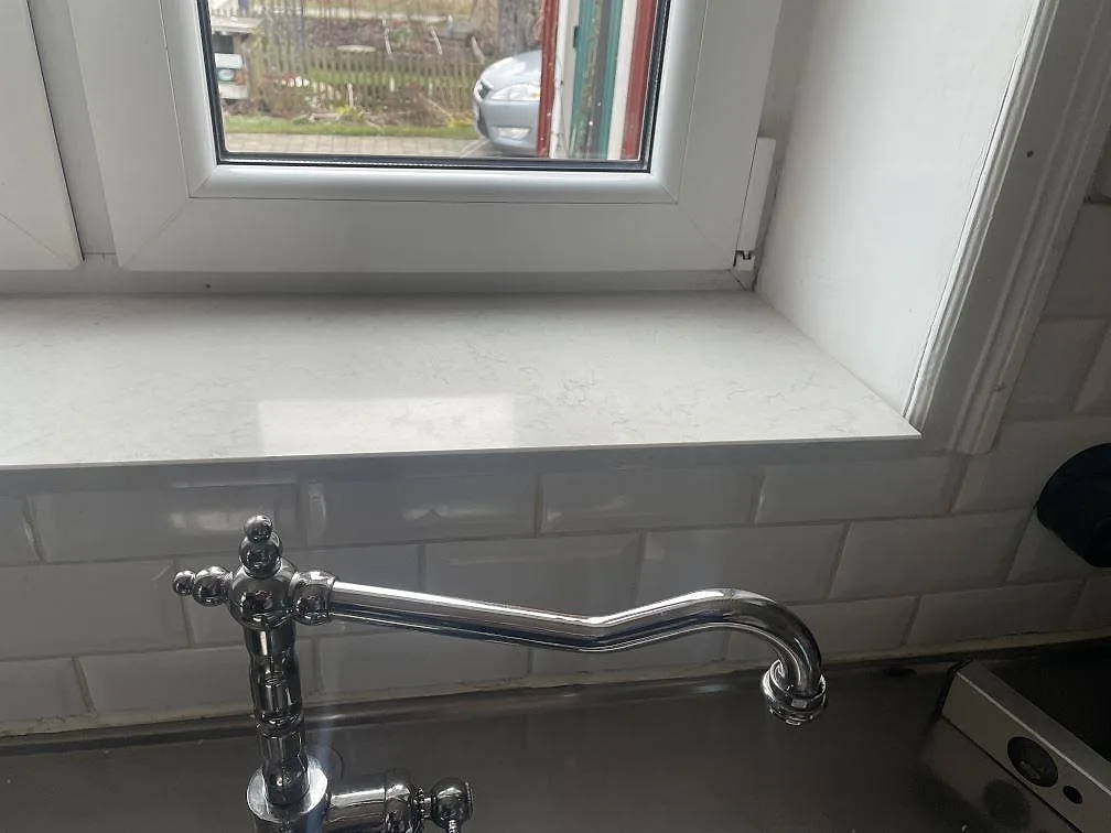 Køkkenbordplade i Silestone Snowy Ibiza, Lund – billede 4