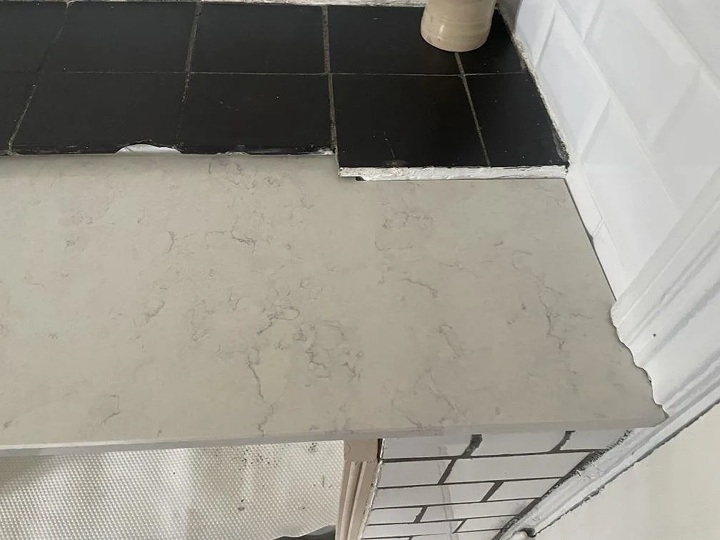 Køkkenbordplade i Silestone Snowy Ibiza, Lund – billede 2