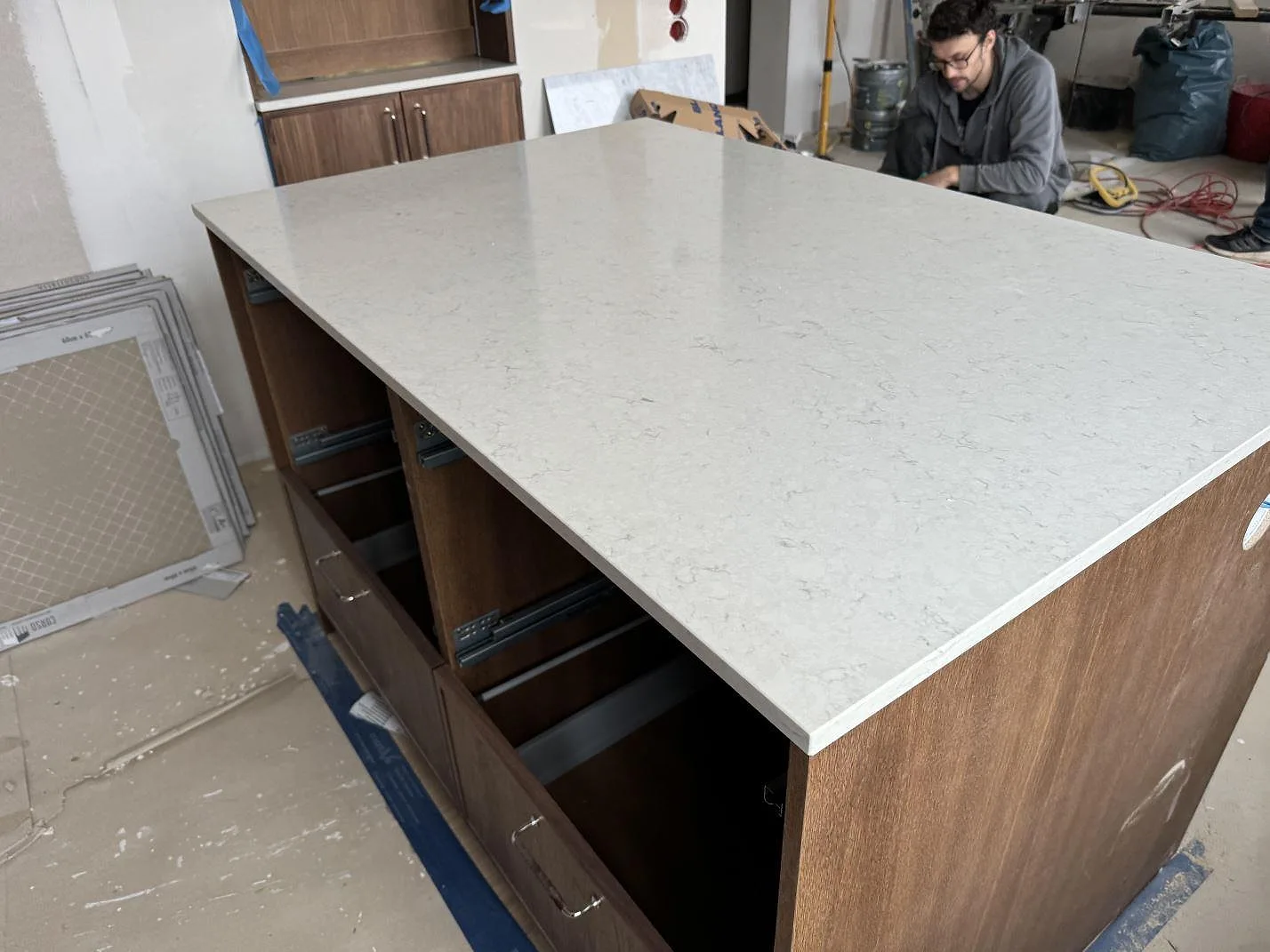 Køkkenbordplade i Silestone Snowy Ibiza, Lund – billede 2