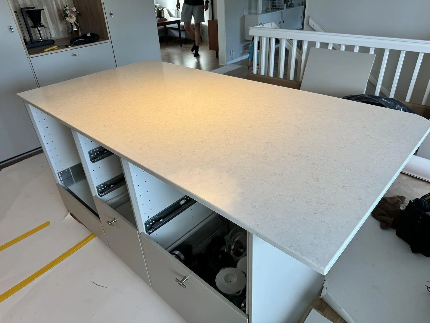 Køkkenbordplade i Silestone Snowy Ibiza, Lyckeby – billede 5