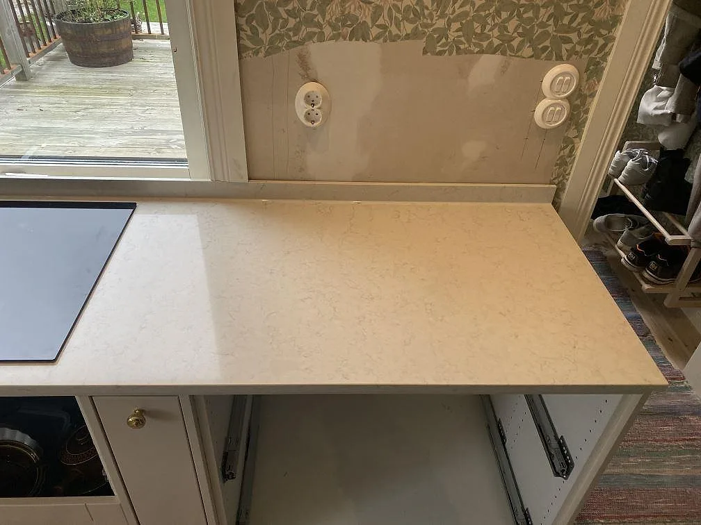 Køkkenbordplade i Silestone Snowy Ibiza, Målsryd – billede 6