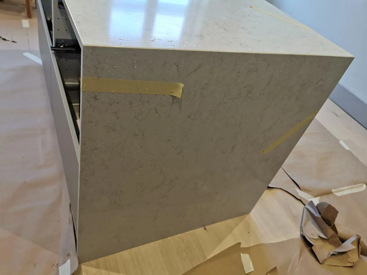 Køkkenbordplade i Silestone Snowy Ibiza, Malmö – billede 2