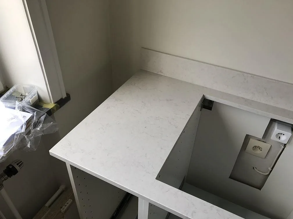 Køkkenbordplade i Silestone Snowy Ibiza, Malmö – billede 3