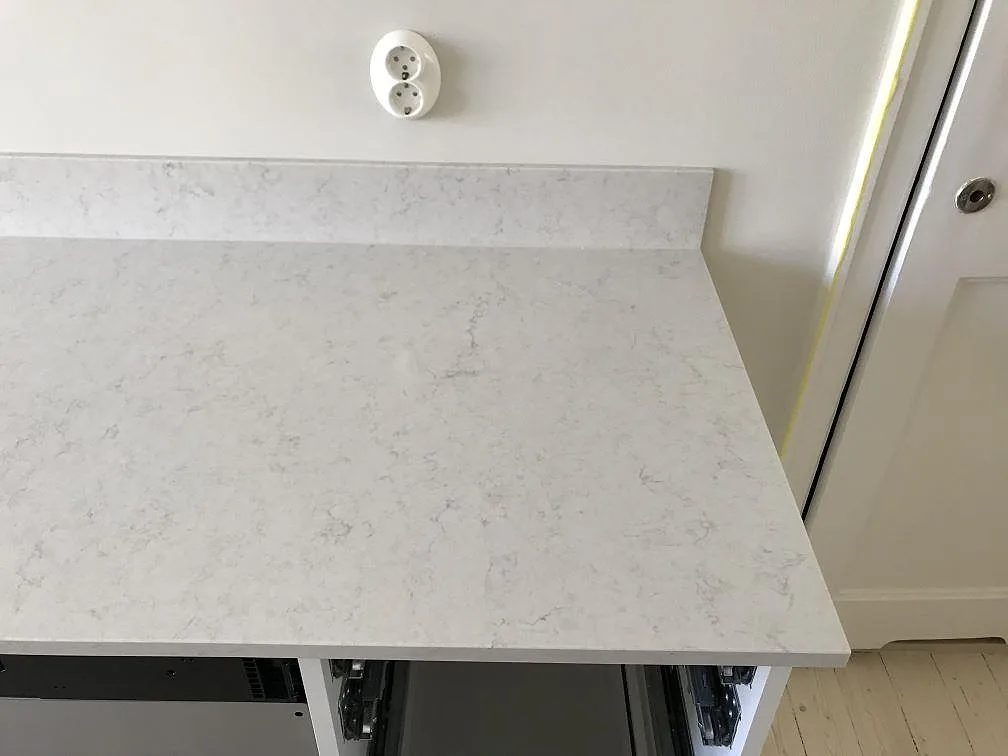 Køkkenbordplade i Silestone Snowy Ibiza, Malmö – billede 7