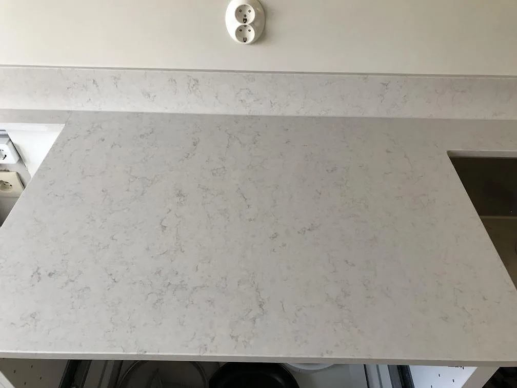 Køkkenbordplade i Silestone Snowy Ibiza, Malmö – billede 5