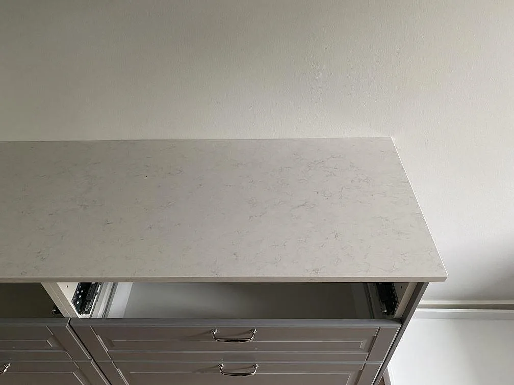 Køkkenbordplade i Silestone Snowy Ibiza, Malmö – billede 5