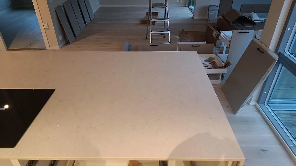 Køkkenbordplade i Silestone Snowy Ibiza, Malmö – billede 6