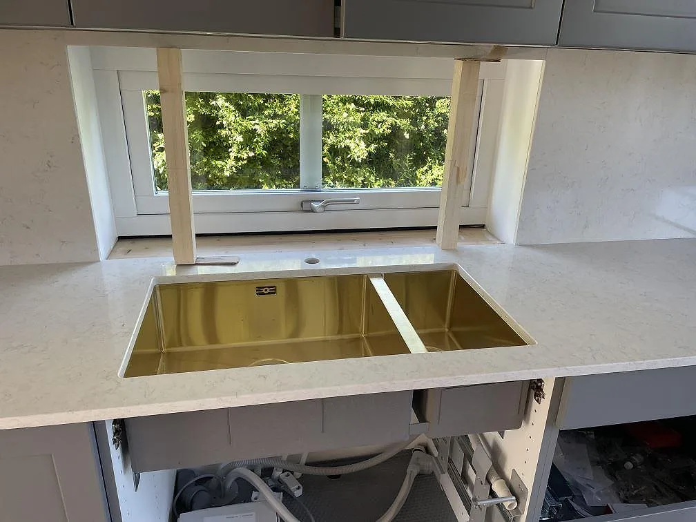Køkkenbordplade i Silestone Snowy Ibiza, Malmö – billede 3