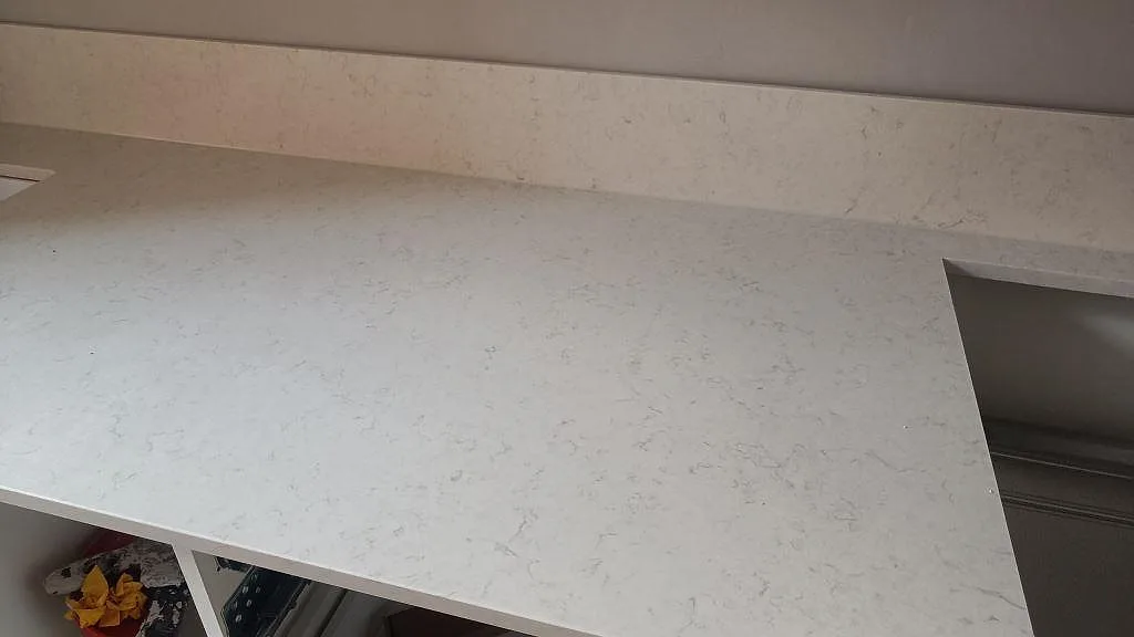Køkkenbordplade i Silestone Snowy Ibiza, Malmö – billede 5