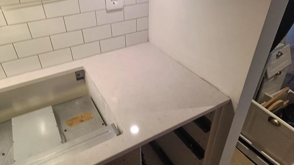 Køkkenbordplade i Silestone Snowy Ibiza, Malmö – billede 6