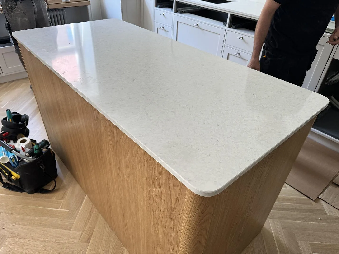 Køkkenbordplade i Silestone Snowy Ibiza, MALMÖ – billede 3