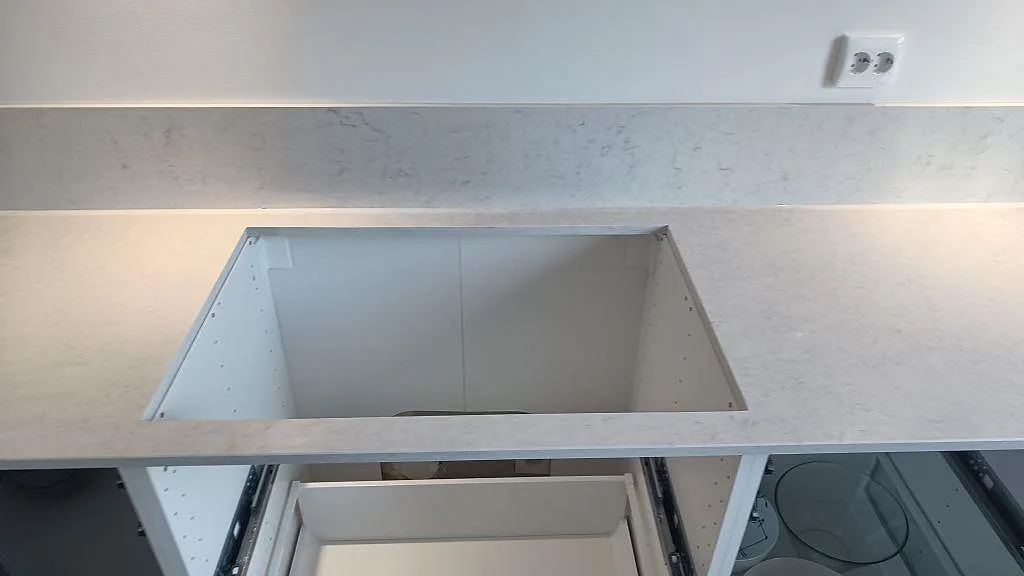 Køkkenbordplade i Silestone Snowy Ibiza, Malmö – billede 5