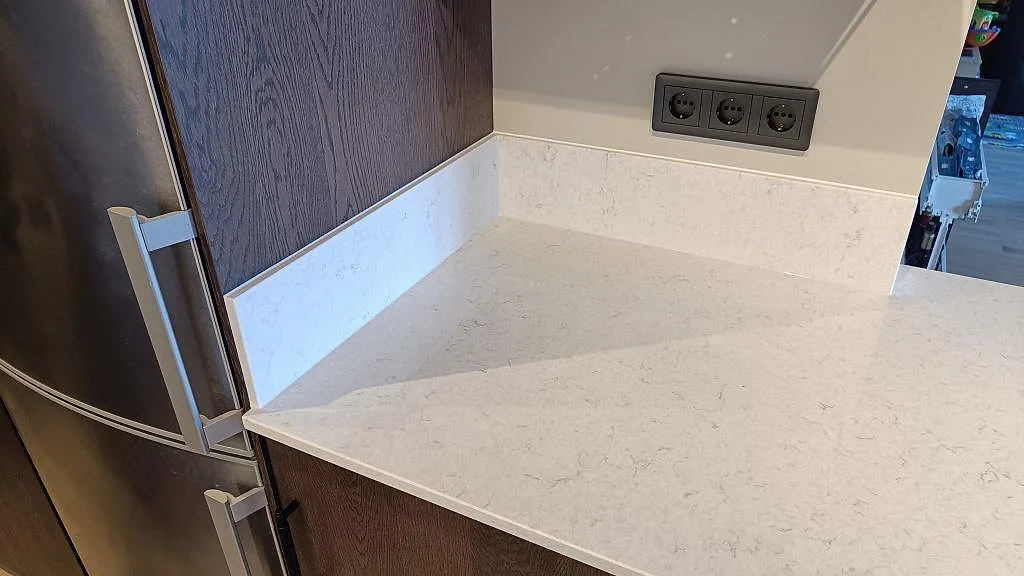 Køkkenbordplade i Silestone Snowy Ibiza, Malmö – billede 7