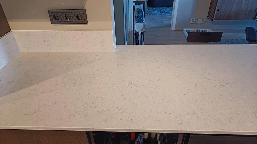 Køkkenbordplade i Silestone Snowy Ibiza, Malmö – billede 8