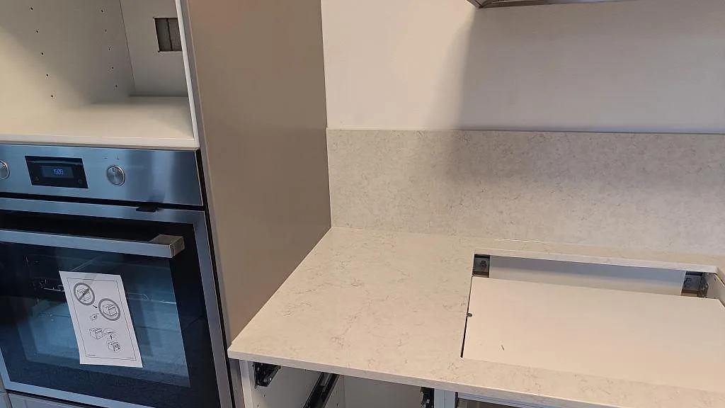 Køkkenbordplade i Silestone Snowy Ibiza, Malmö – billede 5