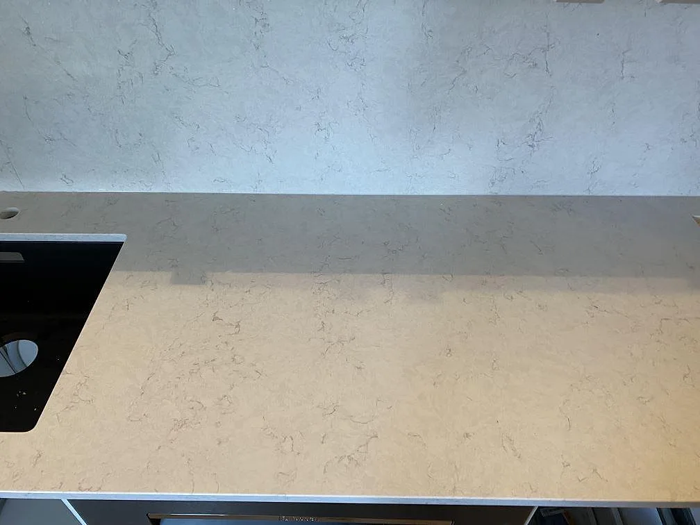Køkkenbordplade i Silestone Snowy Ibiza, Malmö – billede 6