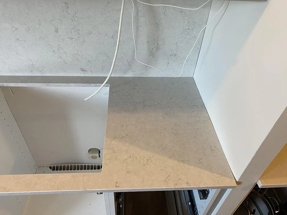 Køkkenbordplade i Silestone Snowy Ibiza, Malmö – billede 8