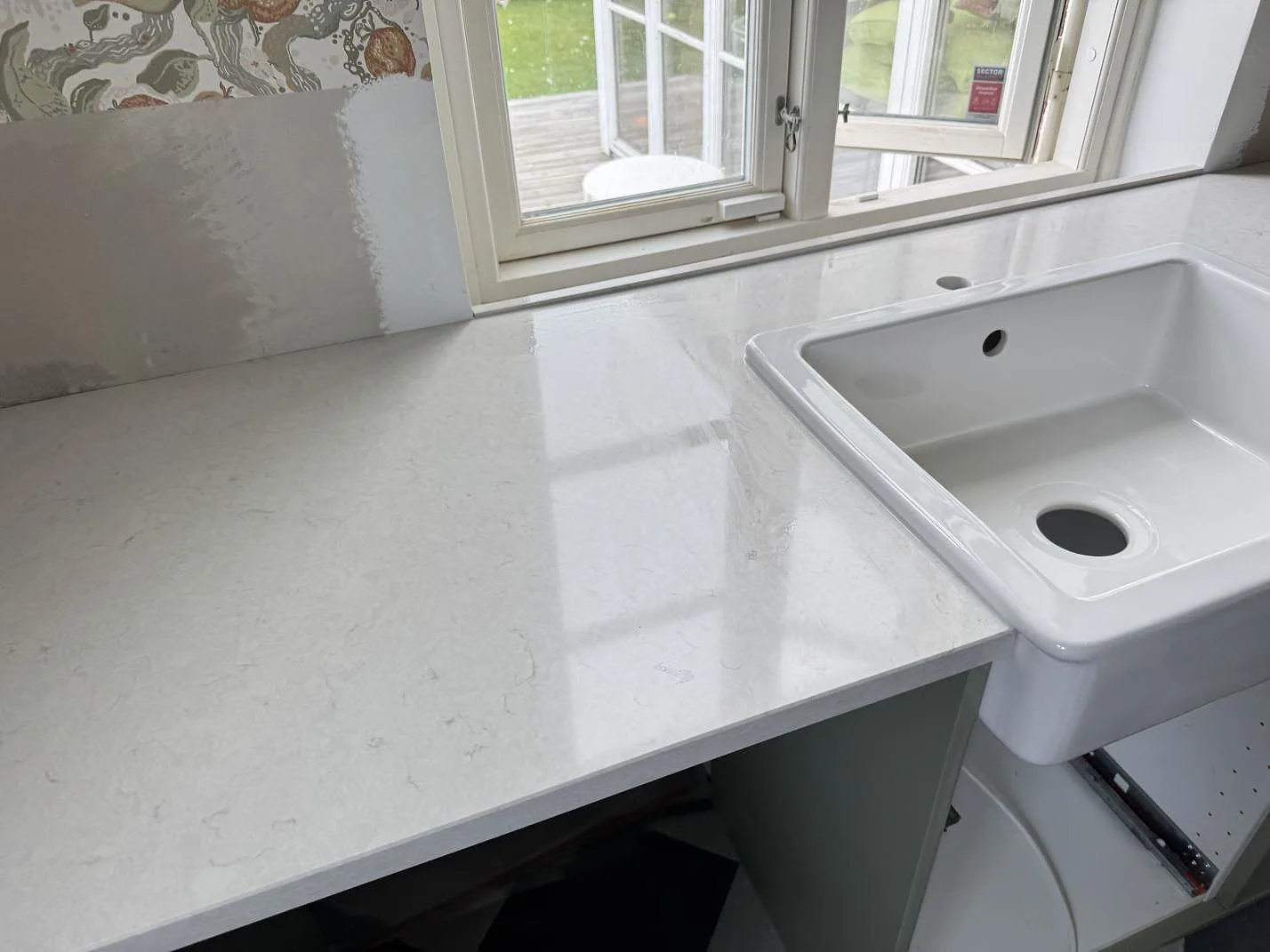 Køkkenbordplade i Silestone Snowy Ibiza, Malmö – billede 8