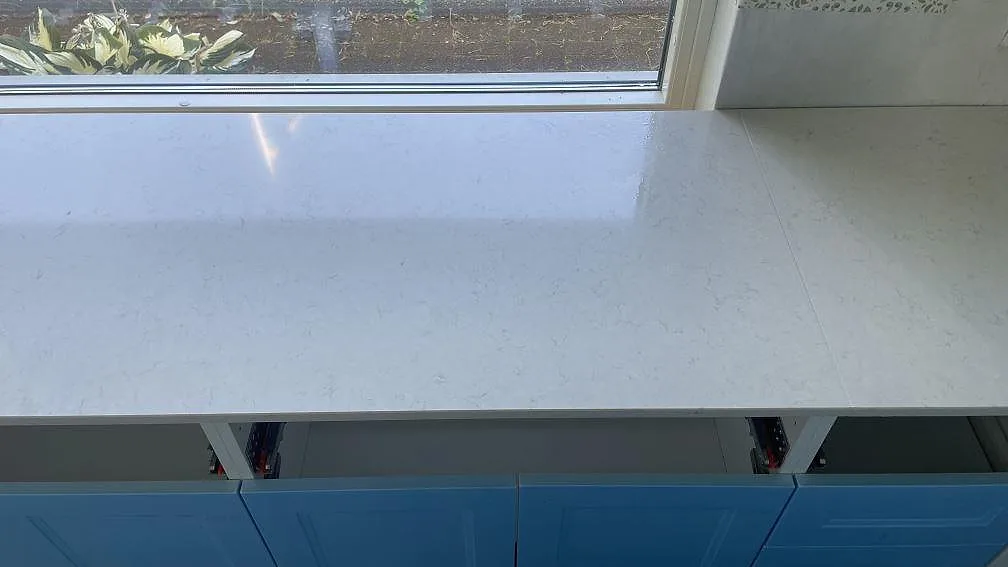 Køkkenbordplade i Silestone Snowy Ibiza, Mellbystrand – billede 7
