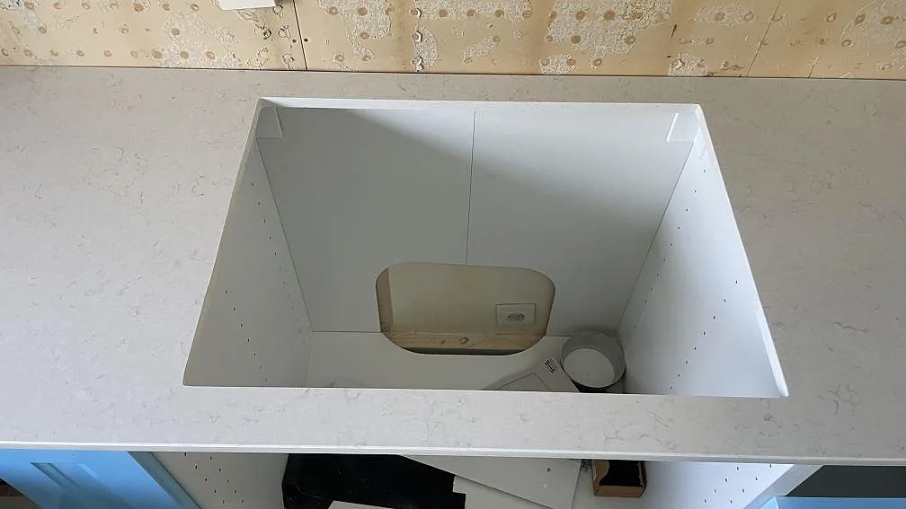 Køkkenbordplade i Silestone Snowy Ibiza, Mellbystrand – billede 5
