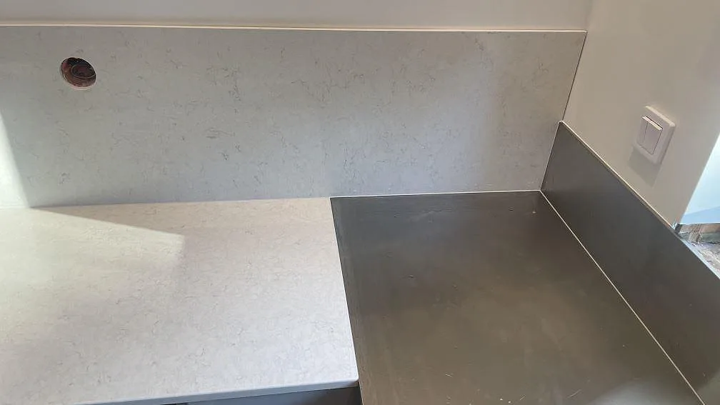 Køkkenbordplade i Silestone Snowy Ibiza, Mölndal – billede 4