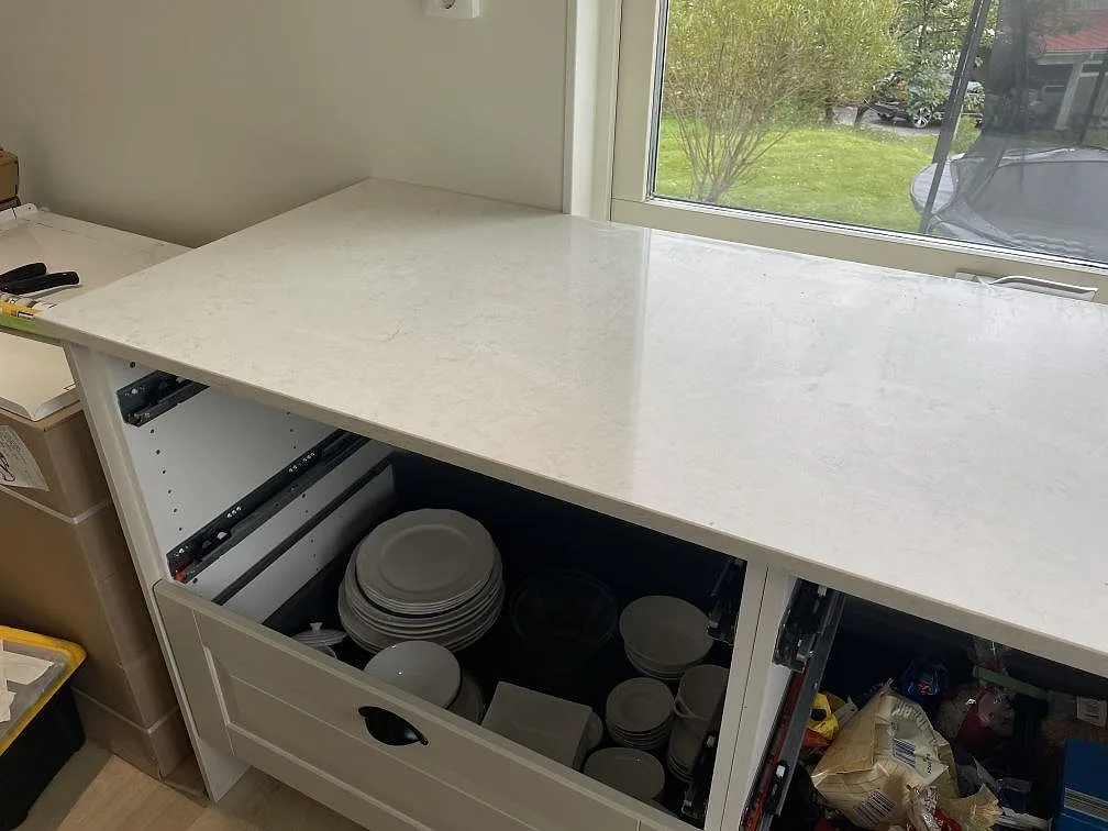 Køkkenbordplade i Silestone Snowy Ibiza, Olofstorp – billede 8