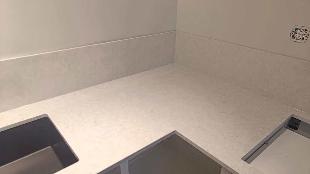 Køkkenbordplade i Silestone Snowy Ibiza, Rydebäck – billede 4