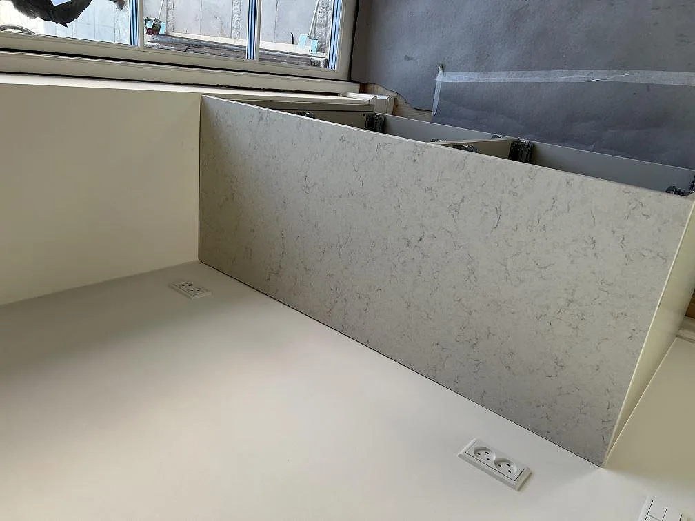 Køkkenbordplade i Silestone Snowy Ibiza, Slagelse – billede 2