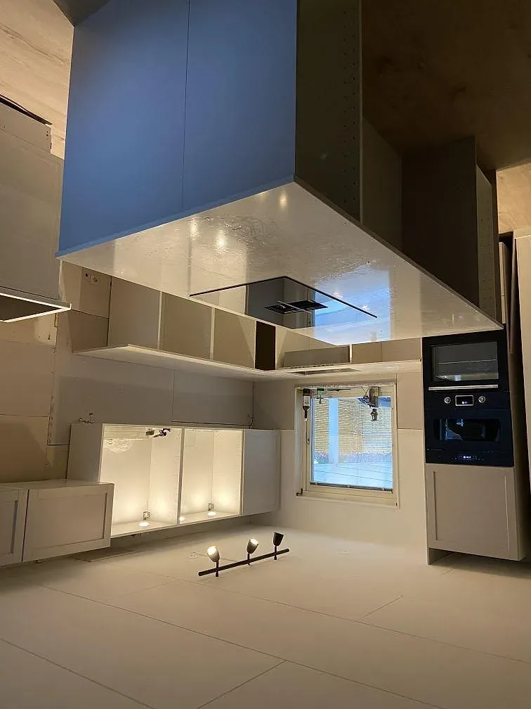 Køkkenbordplade i Silestone Snowy Ibiza, Staffanstorp